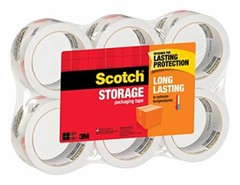 New Scotch 3M Storage Packing Tape 6 Rolls Heavy Duty Shipping Packaging Moving