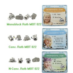 Orthodontic Buccal Tubes Dental 1st 2nd Molar Tube Mono Non-Con Roth MBT 022 018