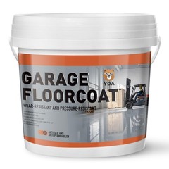 Yoa Professional Concrete Garage Floor Paint Acrylic Resin Coating 1-Gallon Red