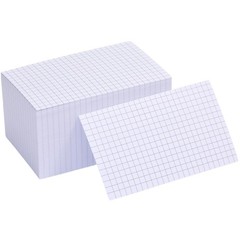 Extra Heavyweight Grid Index Cards 3×5 Inch 92lb Weight Double Sided Graph Ru…