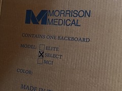 Morrison Medical Select Spine Board Stretcher Immobilization Board 76-5902YEL