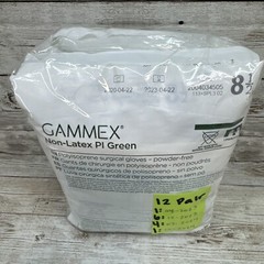 Gammex Non-Latex PI Green Surgical Glove NovaPlus *12 Pair* Size: 8.5 *See Date*