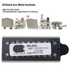US Dental Orthodontic Metal Brackets MIM Mini Braces Roth MBT 022 018 345 Hooks