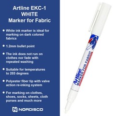 Sharpie Rub-a-Dub & Artline Laundry Marker Bundle, Black & White Markers