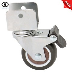 4PCS 2″ Swivel Caster Wheels with U Bracket (2 with brake&2 without) 360-Degree