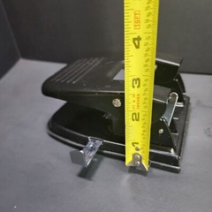 Office Depot Heavy Duty Two-Hole Punch w/ Measurement – 20 Sheet Cap Black