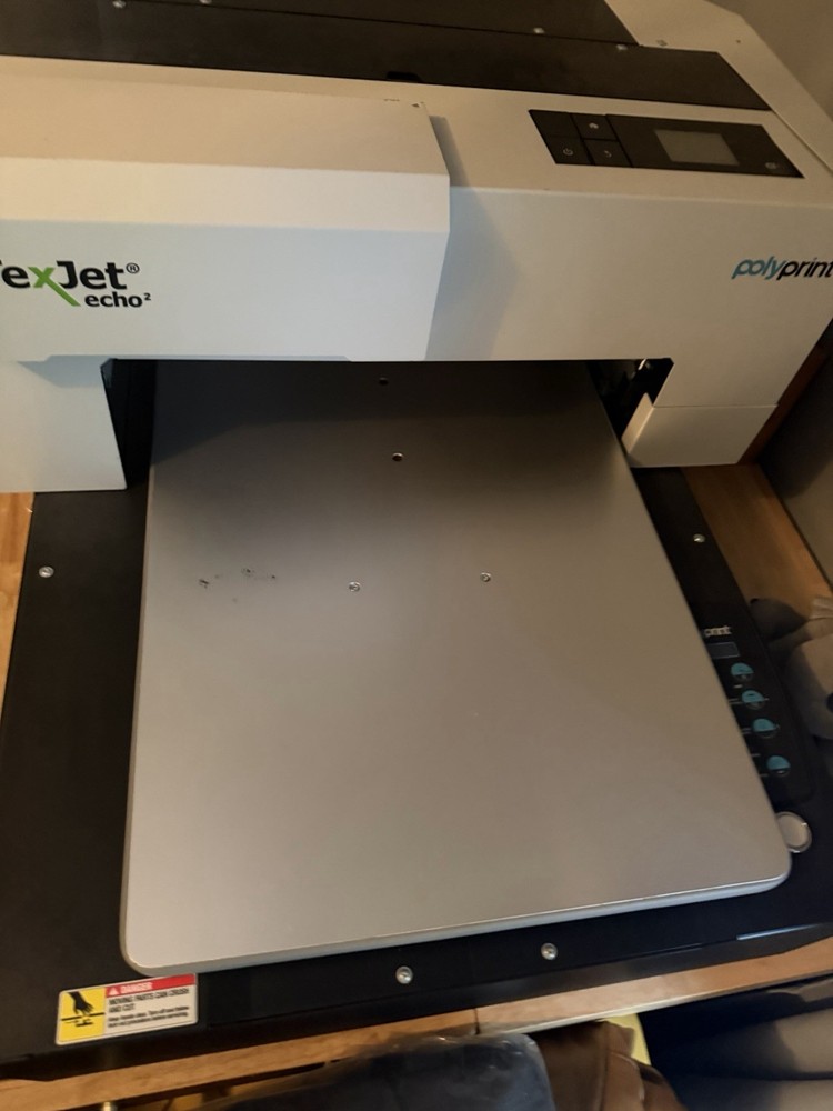 Polyprint TexJet echo2 DTF Printer w/ Pretreater Pro & extra items