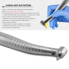 Standard Head Dental Fiber Optic LED Turbine Handpiece fit KAV Coupler YABANG