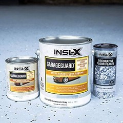 INSL-X PRODUCTS EGF601099-EA RED Combo Decorative Floor Flakes, 12 oz, Blue