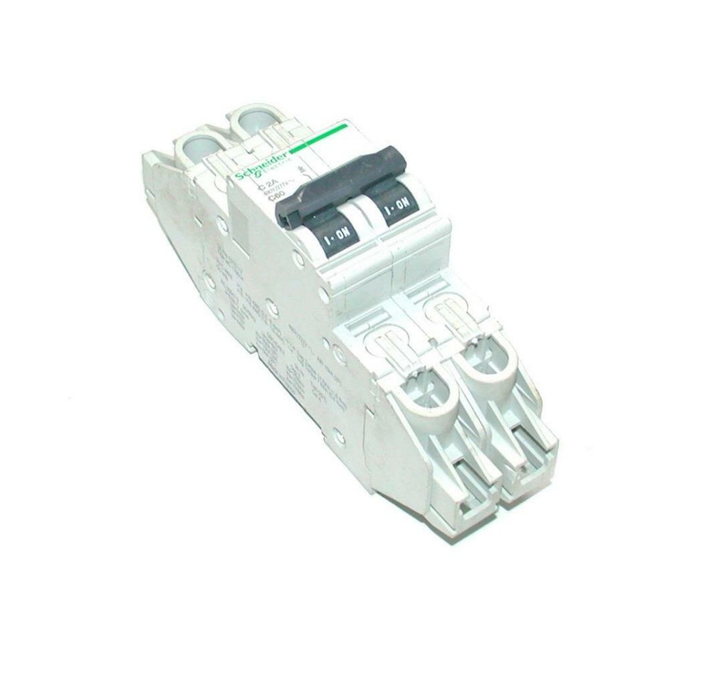 Schneider Electric C2A C60 2 Amp 2-Pole Circuit Breaker 480/277 VAC