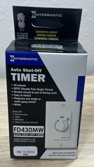 Intermatic Spring Wound Auto Shut-Off Timer – White – Model FD430MW – New