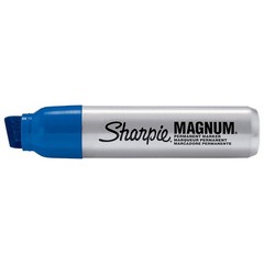 Sharpie 44003 Magnum Oversized Permanent Marker Chisel Tip Blue