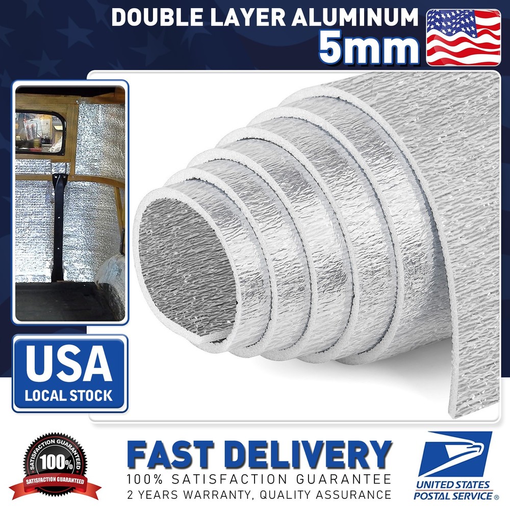 22sqft 80″×40″ Car&Home Interior Heat Sound Deadener Insulation Mat Easy to Cut
