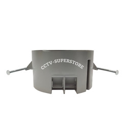 5 Pack Round Ceiling Box with Grounding, 4-Inch, 20 Cu In Plastic Gray, ETL