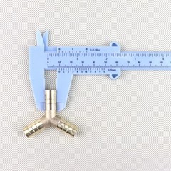 3Pcs 3/8″ Y-3 Way Brass Hose Barb Fitting Pipe Tubing Splicer Fuel Water Gas Air