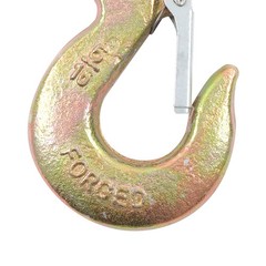 4 Pack 5/16″ G70 Chain Hook Clevis Slip Hook with Safety Latch 14000Lbs Capacity
