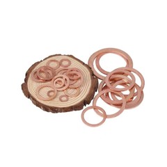 US150 M5-M22 Copper Crush Washer Gasket Set Flat Ring Seal Assortment Kit