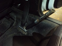 Set of (2) 98-11 Crown Victoria P71 Prisoner Cage Divider Floor Mount Brackets