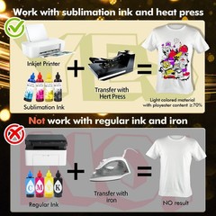 Stone City Sublimation Paper 8.5×11 Inch 110 Sheets 105g for 8.5X11”, White