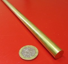 360 Brass Rod 1/2″ (.500″) Diameter x 12.0″ Length