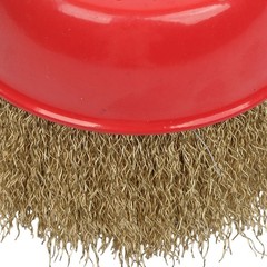 6 Pack Wire Cup Brush 4 Inch Coarse Crimped Cup Brush with 5/8 Inch Arbor