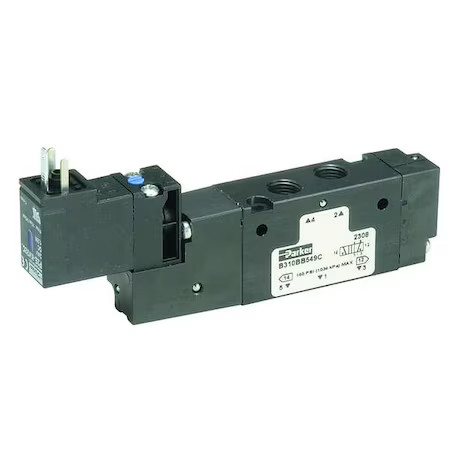 Parker B511bb549c Solenoid Air Control Valve, B5, Four-Way / Two-Position,