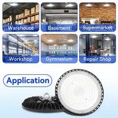 UFO High Bay led Lights 300W Commercial Warehouse Garage UFO High bay Lamp 4Pack