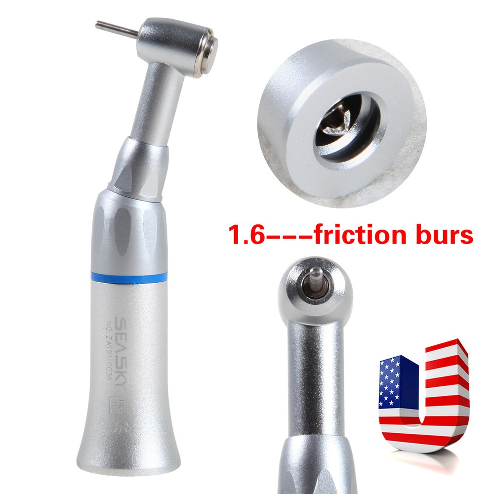 NSK Style Dental Low Speed Handpiece 1:1 Direct Drive Push Contra Angle 1.6mm