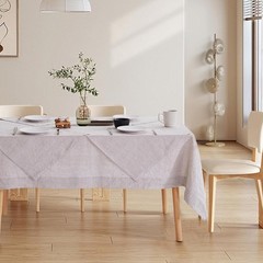 Linen Tablecloth 100% Pure Linen Table Cloth for Rectangle Tables Machine