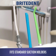 Dental Saliva Ejectors, Disposable Suction Tips Evacuator (Choose Color & Qty)
