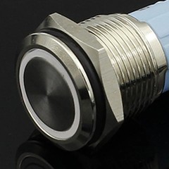 Waterproof Metal Push Button Switch with LED 5V 12V 24V 220V 12mm–22mm