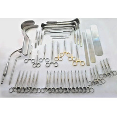 104 Pcs Surgery Laparotomy Instruments Set Medical Abdominal Gold Basic