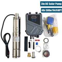 3″ DC 48V Solar Pump Submersible Pump Bore 500W Deep Well Pump + MPPT Controller