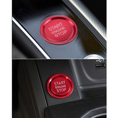 Car Accessories Fit for Audi A4 A5 A6 A7 Q5 Red Car Engine Start Button Cover…