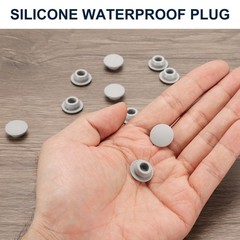 10pcs Hole Plug 7/16 Inch (11mm) Button Plugs Fit for 10mm Hole Grey