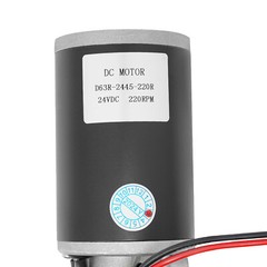 Electric Worm Gear Motor Right Angle Reversible 220 RPM Torque 45W DC 24V New