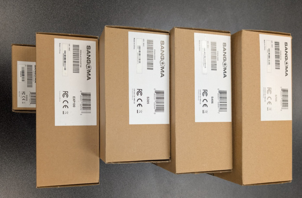 Sangoma IP Phones Lot (S305, S406, S705, EXP100) – Used – Tested Working