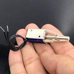 6V-12V DC Suction Electromagnet Spring Push-Pull Type Rod Linear Solenoid Magnet