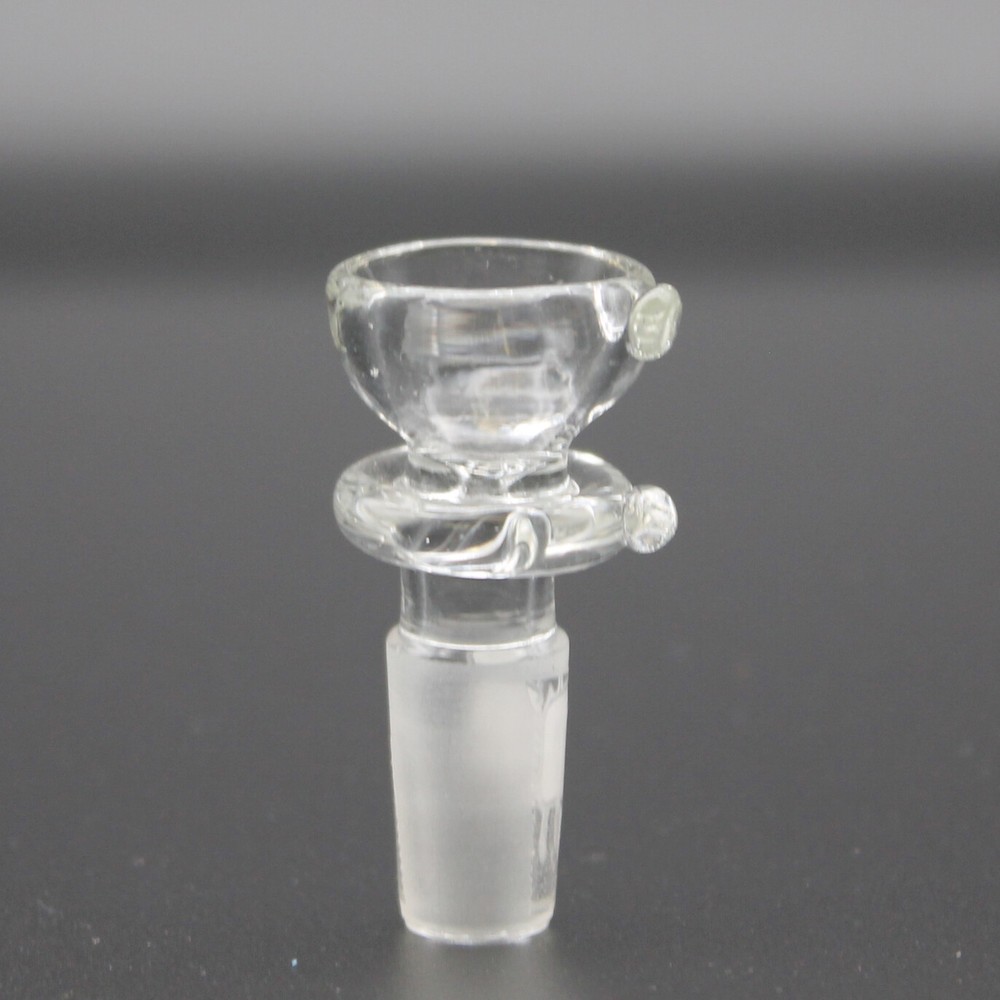 Clear Lab Glass Slide Maria Funnel Bowl 10 14mm 18mm Fitting Tobacco Hookah Bong