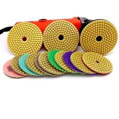 3” 4” Diamond Polishing Discs Wet Pads for Granite Marble Stone 50 – 3000 Grit