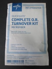 New Medline Quicksuite Complete O.R. OR Turnover Kit Sahara Linen Bag Mop Cloth