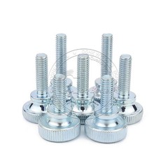 M3 M4 M5 M6 M8 M10 ZINC PLATED STEEL KNURLED THUMB SCREWS HAND GRIP KNOB BOLTS