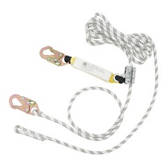 25ft Vertical Lifeline 3527.4lbs Lanyard Fall Arrester Protection Equipment Rope