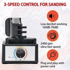 Adjustable Speed Mini Paint Shaker 300-2400 RPM | Vortex Mixer for Acrylics, Ink
