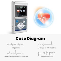CONTEC TLC9803 Dynamic ECG Monitor System 24 Hours Recorder ECG Holter