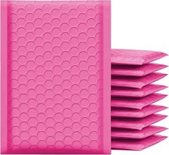 SuperPackage® 200 #2 8.5 X 11 Poly Bubble Mailers Padded Envelopes-Hot Pink