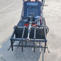Grapple Grabber mini skid steer loader attachments for TYPHON STOMP SKID STEER