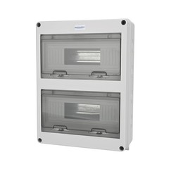 24 Way Circuit Breaker Box with DIN Rail – Waterproof