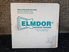 ELMDOR DW18X18PC-CL Dry Wall Access Door, 18×18, Prime Coat W/ Cylinder Lock