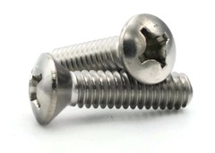5/16″-18 | 316 Stainless Steel Phillips Oval Head Machine Screws – Select Size
